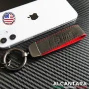 Audi Sline Fashion Alcantara Suede Car Key Fob Keychain Strap Ring Gift Decorate (for: Audi)