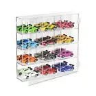 Acrylic Display Case with Mirrored Back, Clear Wall Mounted or Desktop 12 Compar