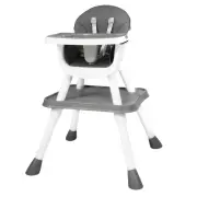 8-in-1 Baby High Chair | Convertible Design, Adjustable Tray & Safety Harness