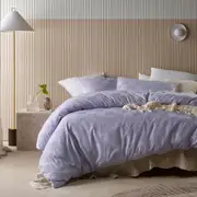 Accessorize Tipo Lilac Chenille Quilt Cover Set or European Pillowcases