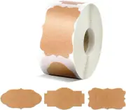 300Pcs Kraft Gift Labels Stickers, Small Sticky Blank Labels for Canning Jars