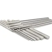 New 11PCS/Set 1/8" Shank Diamond Burr Bits Grinding Rotary Tools Accessories