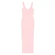 [Solace London] Solace London V-neck Dress 10 UK PINK
