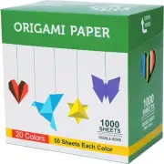 Paper Double Sided Color 160 Sheets 20 Colors 6 Inch Square easy folding