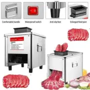 Commercial 850W Stainless Steel Electric Meat Slicer Household Grinder Automatic