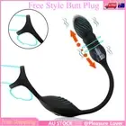 Anal Plug Vibrator Thrusting Butt Penis Cock Ring Prostate Massager APP Sex Toys