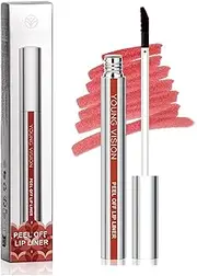 Peel Off Lip Stain, Long Lasting Waterproof Peel Off Lip Liner, Matte Finish Lip Tint Stain Peel Off，Lip Tint Peel Off (Light Pink, One size)