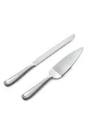 Vera Wang x Wedgwood Infinity Silver Plated Cake Knife & Server Set