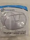 Foldable Laundry Basket - Popup and Collapsible Durable Mesh Material Folds