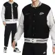 【NIKE 耐吉】Outdoor Varsity 男款 女款 黑色 刺繡貼片 羊毛 重磅 棒球 外套 FV4026-010