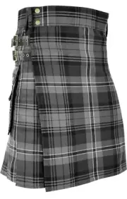 Majestic Utility Tartan Kilt Scottish Irish Green/Blue Plaid Highland Mens - 3X