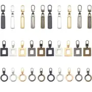 30Pcs Zipper Pull Replacement,3 Styles Zipper Pullers Detachable Zip Pull Tab...