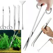 Stainless Scissor Aquarium Tool Aquatic Plant Tweezers Aquascaping Fish Tank Kit