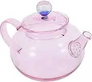 TIDTALEO Glass Tea Kettle High Borosilicate Glass Teapot with Handle for Loose Leaf Tea and Juice Housewarming Present Office