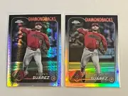 2024 Topps Chrome Eugenio Saurez Lot x1 Prism x1 Refractor Diamondbacks