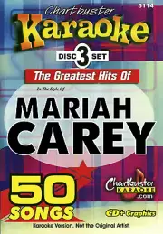 Mariah Carey 3 Disc Karaoke CDG Set. New in Box 50 OF the TOP Hits.