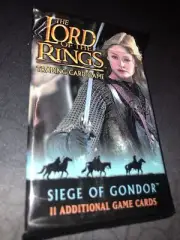 LORD OF THE RINGS CCG SIEGE OF GONDOR SEALED BOOSTER PACK X 1 11 CARDS LOTR