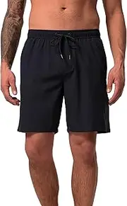 [JAY-PI] Men's Badehose, Flexnamic, Beachwear, Elastikbund Swim Trunks, Navy Blue, L