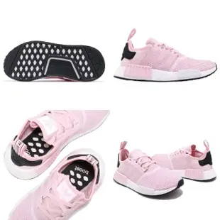 【adidas 愛迪達】休閒鞋 NMD_R1 W 女鞋 粉紅 櫻花粉 經典 愛迪達(B37648)