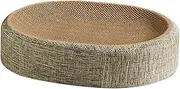 Cat Scratching Mat | 2 in 1 Scratcher Board Cat Scratch Bed - 41x31x10cm/16.14x12.2x3.93 Oval Cat Scratcher Pad, Scratch Pad Bed Pet Sleeping Mat for Indoor Cats