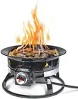 Portable Propane Fire Pit Firepit Firebowl Campfire w/ Cover Camping Bowl Steel