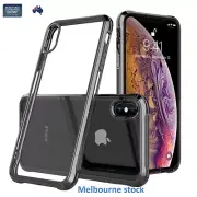 Shockproof Tough iPhone XS Max XR 8 / 7 Plus Hard Gel Clear Case Cover for Apple