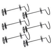 6pcs Bar Wall Wine Display Holder Wall Mount Wine Racks Bookend Wine Rack