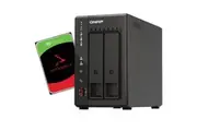QNAP 253E 2-Bay 8GB NAS With 1X 4TB NAS HDD Bundle