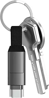 Rolling Square InCharge 6 Charging/Data Transfer Cable, Mercury Grey
