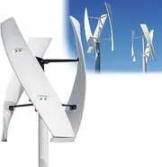 3000W/4000W Low Noise Vertical Wind Turbine,3 Phase AC 12V 24V 48V Vertical Axis Energy Generator Wind Power Kit with MPPT Controller for Home Street Lighting,3000W-48V