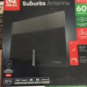 One For All 16472 Amplified Indoor HDTV Antenna 4K 1080p 60 Miles w/8ft cable