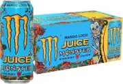 (15 Pack) Monster Exotic Mango Loco Sports Drink, Energy + Juice, 16 Fl Oz
