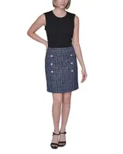 Karl Lagerfeld Paris Mixed Media Dress