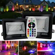 RGB LED Flood Light Outside Lights Security Floodlights Outdoor Garden Lights