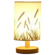 Wooden fabric decoration USB desk lamp bedroom bedside study homestay LED night light