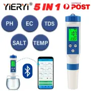 5IN1 YIERYI Digital Water Quality Tester APP Bluetooth Meter TDS PH EC Monitor