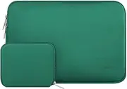 MOSISO Laptop Case 13 inch, 13 inch Laptop Sleeve Bag Compatible with MacBook Air 13 M4 M3 M2 M1 2025-2018 / Pro 13 M2 M1 2025-2016, Neoprene Computer Sleeve Bag with Small Case, Peacock Green