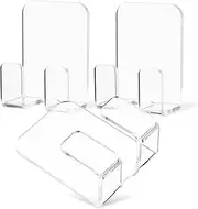3 Pcs Transparent Storage Rack Razor Shower Holder Mobile Curtains Holder Plugs Kitchen Towel Holder Shower Razor Holders Sticky Hook for Phone Wall Hooks Heavy Duty Door Acrylic