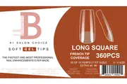 Billionaire Soft Gel Tips Box Nail False Fake Long Square - 360pcs
