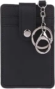 [Xuniu] Portable ID Card Holder, Bus Card Cover Case Office Work Keychain Tool