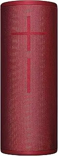 [Ultimate Ears] Megaboom 3 Portable Bluetooth Speaker, 360° Sound, Rich Bass, Waterproof, Dust Resistant & Drop-Resistant, One-Touch Music Control, 20-Hour Battery Life - Red