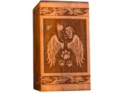 Wooden Urn For Human Ashes, Memorial Urn Box For Human Ashes, Cremation Dog Urn