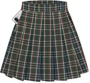 SANGTREE Girls Women's Pleated Skirt, Elastic Waist Uniform Skirt Plus Size, 2 Years - US 4XL