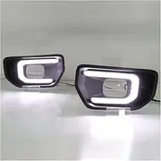 Fog Light Car Foglamp LED DRL 12V For Ranger 2022 2023 XLT SPORT Platinum Yellow Turn Signal Daytime Running Light