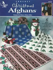 Christmas Afghans Crochet Tree Gifts Snowflakes Candy Canes Ornaments Angels OOP