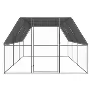 Large Outdoor Chicken Cage Coop Chook Hen Pet House Galvanised Steel Bird Aviary
