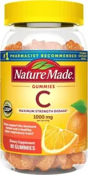 Nature Made Maximum Strength Dosage Vitamin C 1000mg per Serving, Immune Support
