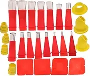 1 Set Glue Nozzle Caulking Tool Caulking Finisher Kit Caulking Nozzle Caulk Tool Convenient Caulking Tips Caulk Finishing Tool Caulk Kit