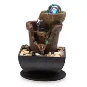 Tabletop Fountain Indoor Waterfall Meditation Fountain Office Relaxing