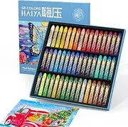 [Paul Rubens] Oil Pastels Set - 48 Vibrant Colors, Ultra-Soft and Creamy Texture, Easy to Blend for Artists and Beginners - Bullet Head Design for Drawing, Painting, Sketching - New Packaging